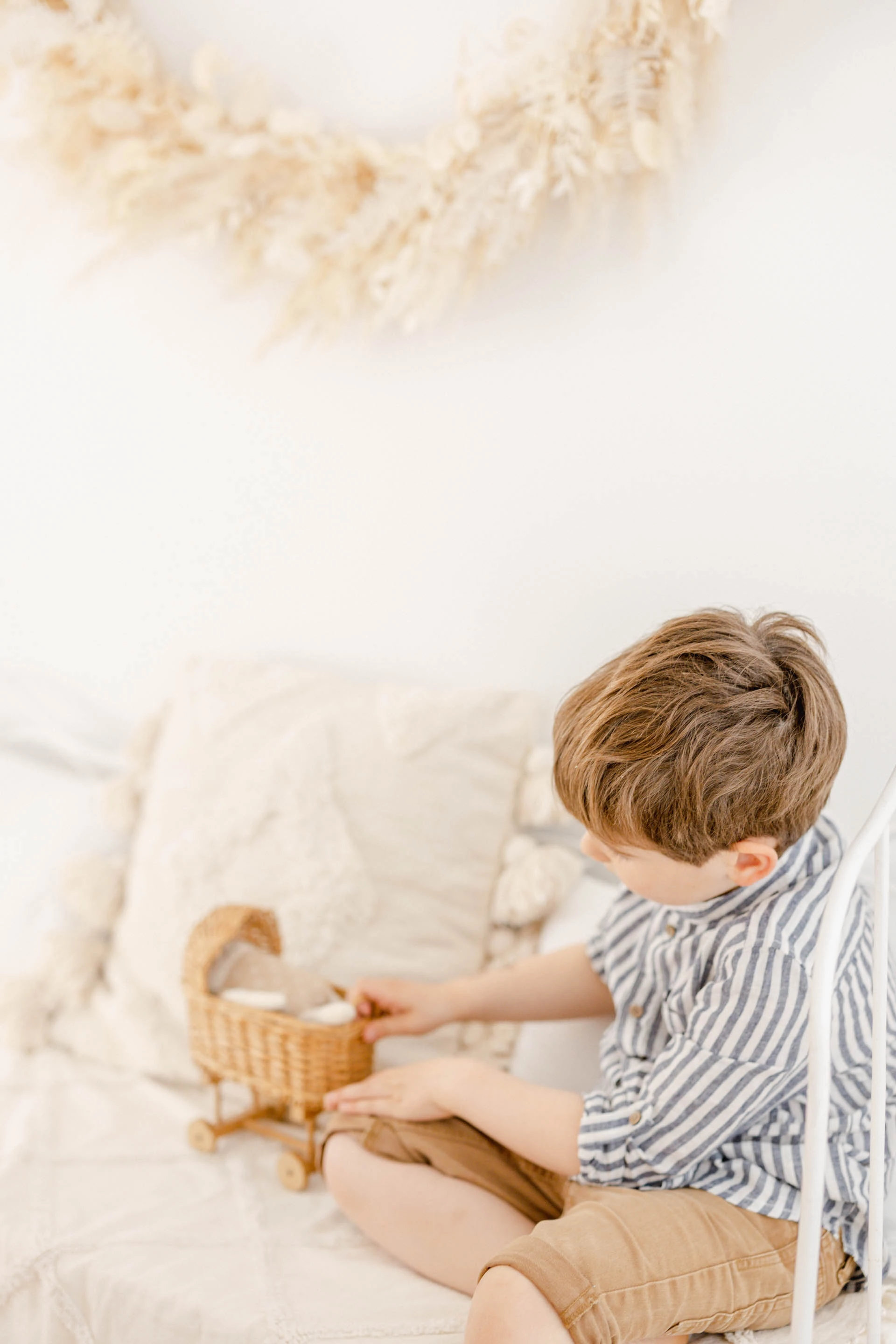 enfant meubles jouet beige gris